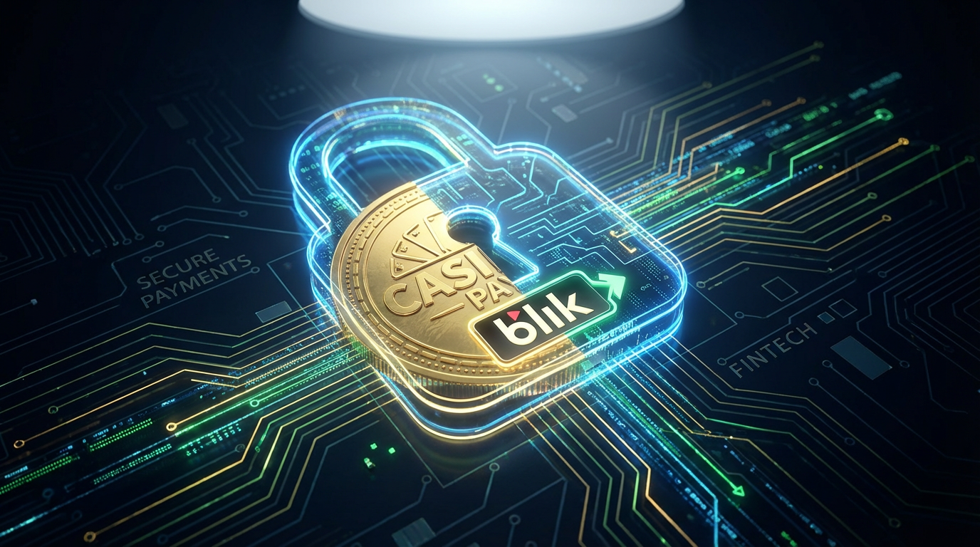 Abstrakcyjna wizualizacja bezpiecznych transakcji finansowych w kasynie online